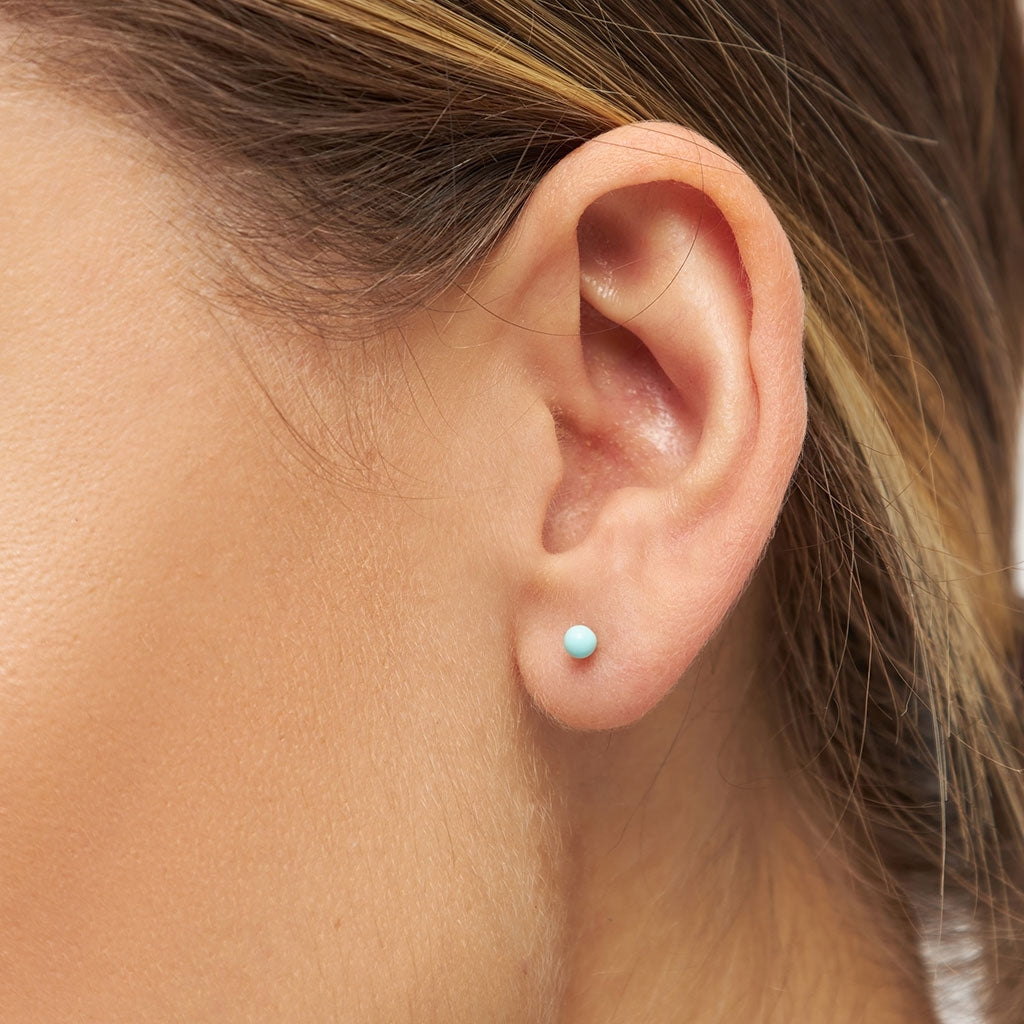 LULU Copenhagen Color Ball Ohrring 1 stück Ear stud, 1 pcs Minze