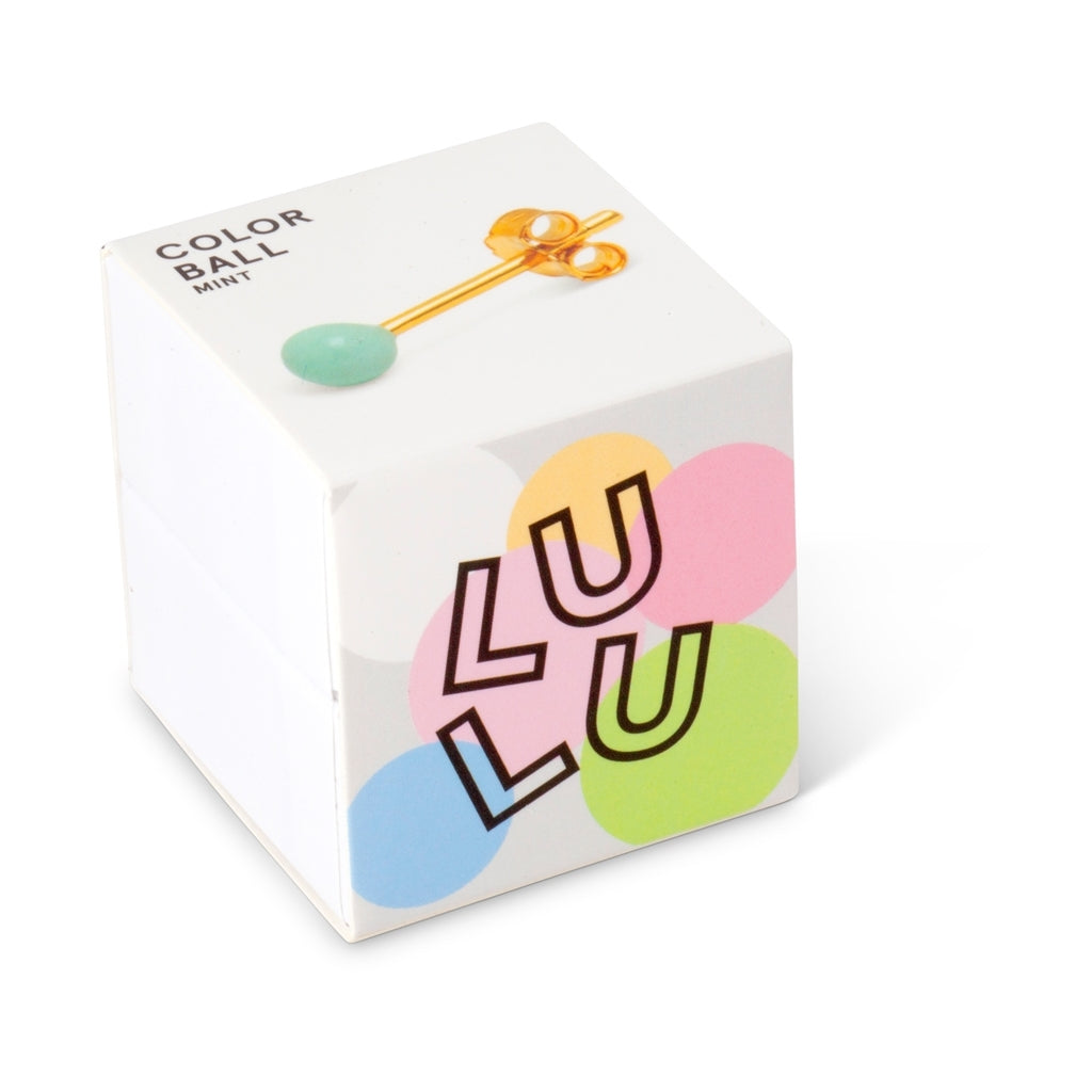 LULU Copenhagen Color Ball Ohrring 1 stück Ear stud, 1 pcs Minze