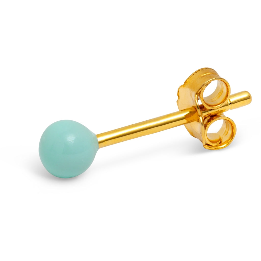 LULU Copenhagen Color Ball Ohrring 1 stück Ear stud, 1 pcs Minze