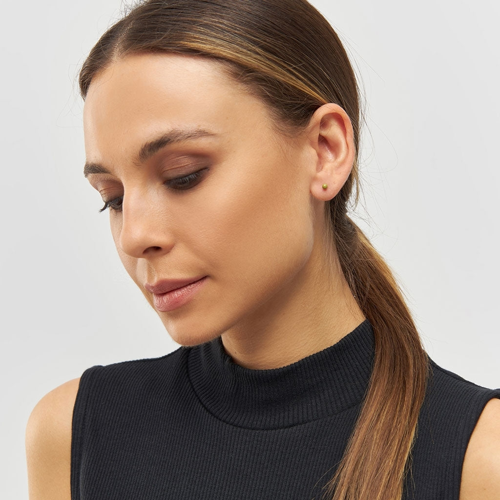 LULU Copenhagen Color Ball Ohrring 1 stück Ear stud, 1 pcs Willow Green