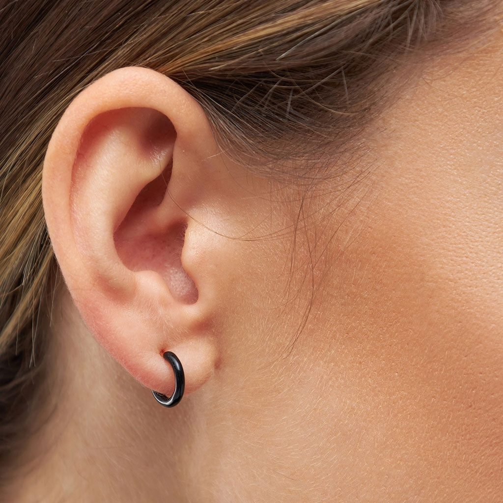 LULU Copenhagen Color Hoop 1 stück Hoops Schwarz