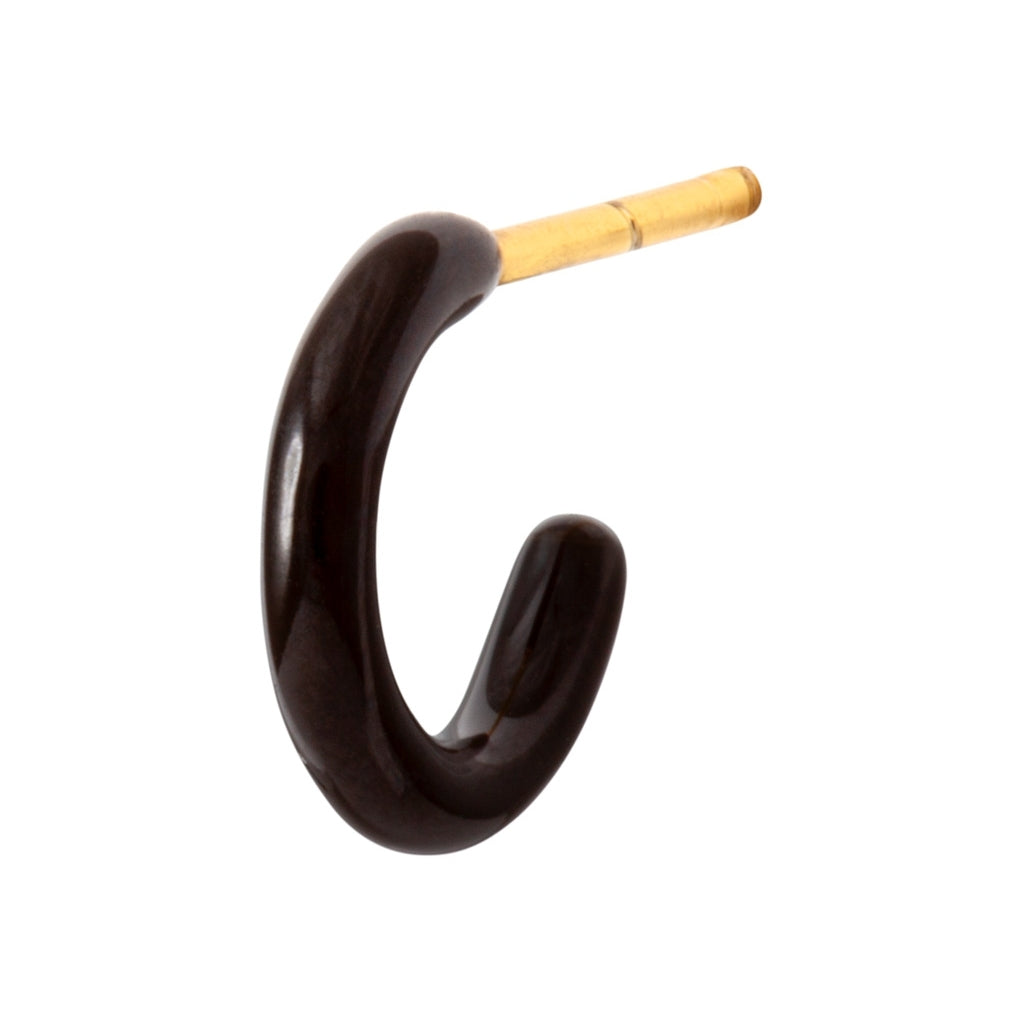 LULU Copenhagen Color Hoop 1 stück Hoops Schwarz