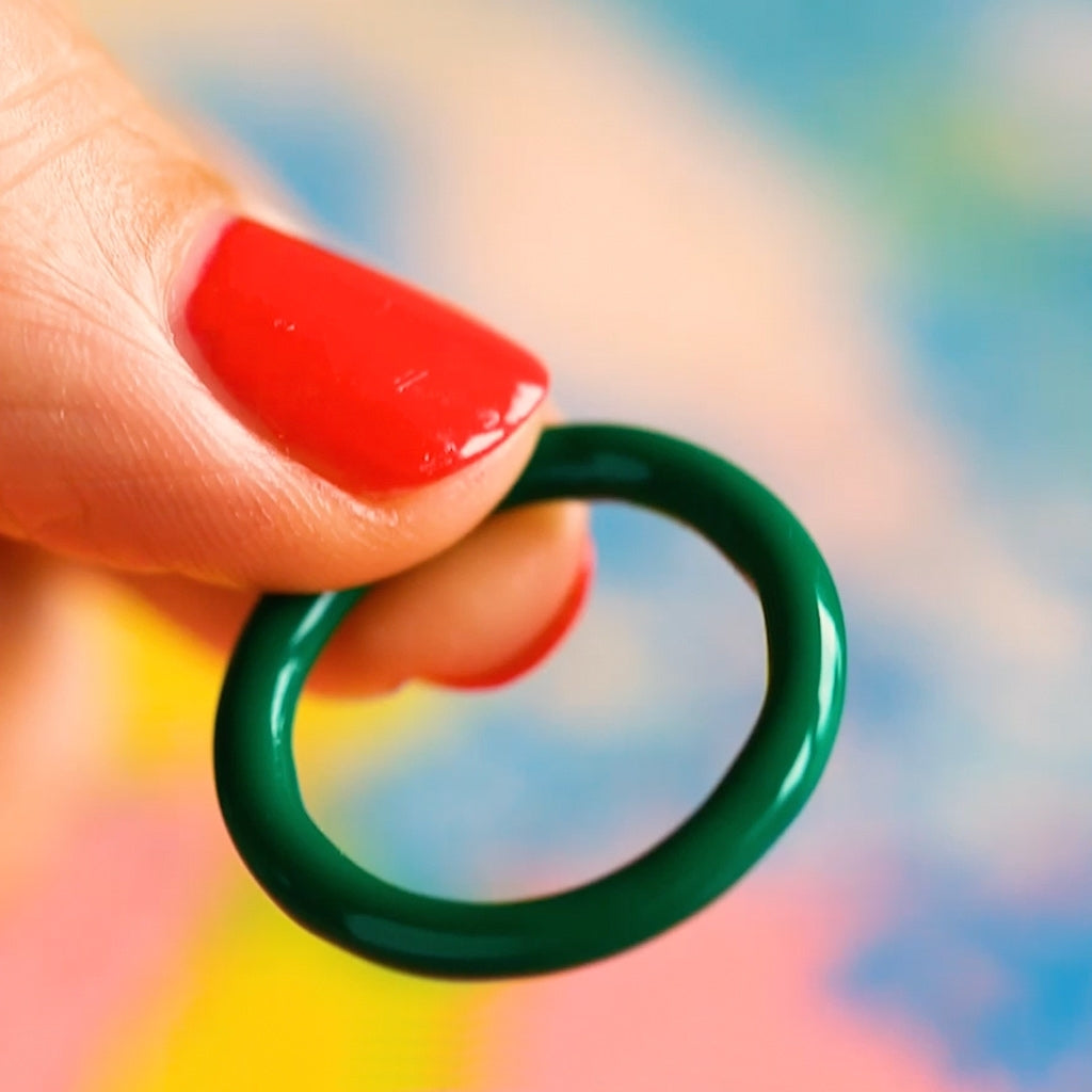 LULU Copenhagen Color Ring Rings Grün