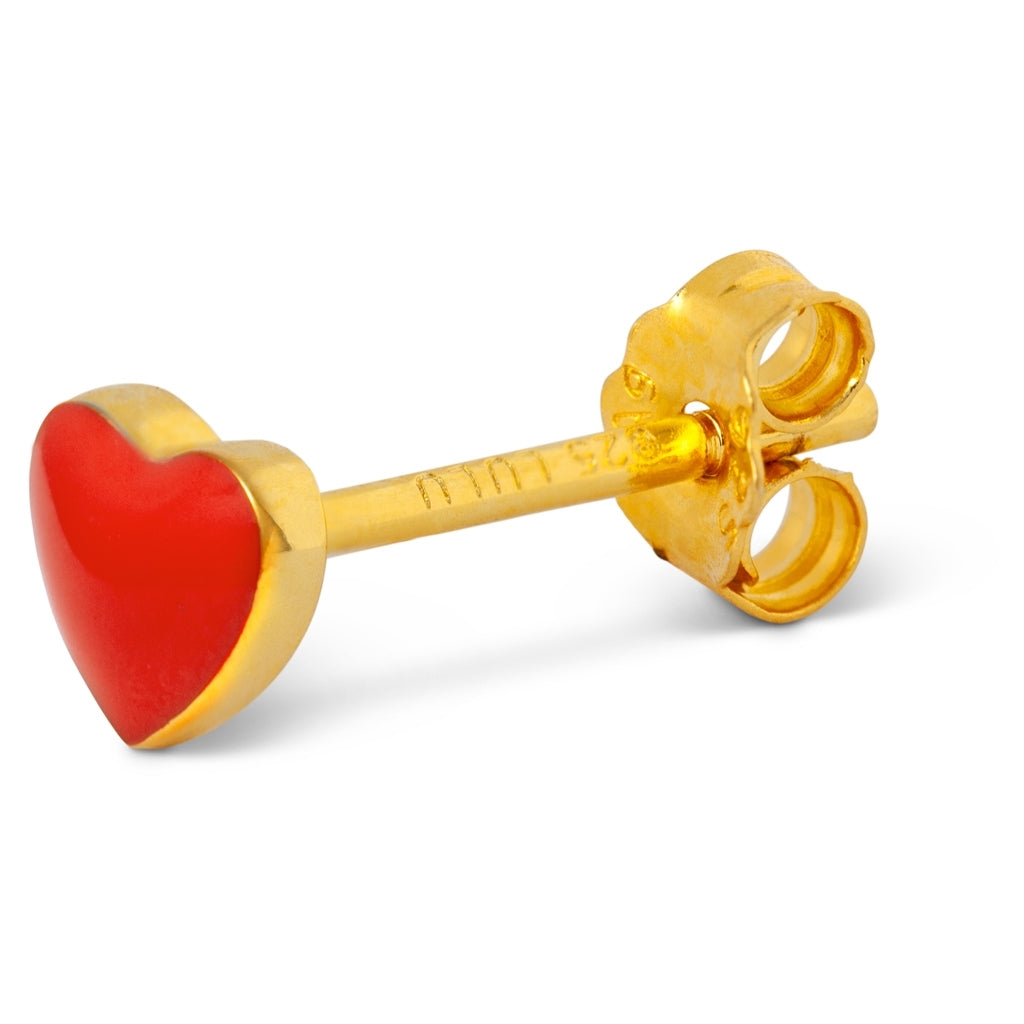 LULU Copenhagen Love U Ohrring 1 stück Ear stud, 1 pcs Rot