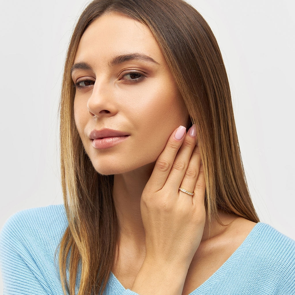 LULU Copenhagen Pattern Ring vergoldet Rings Lila