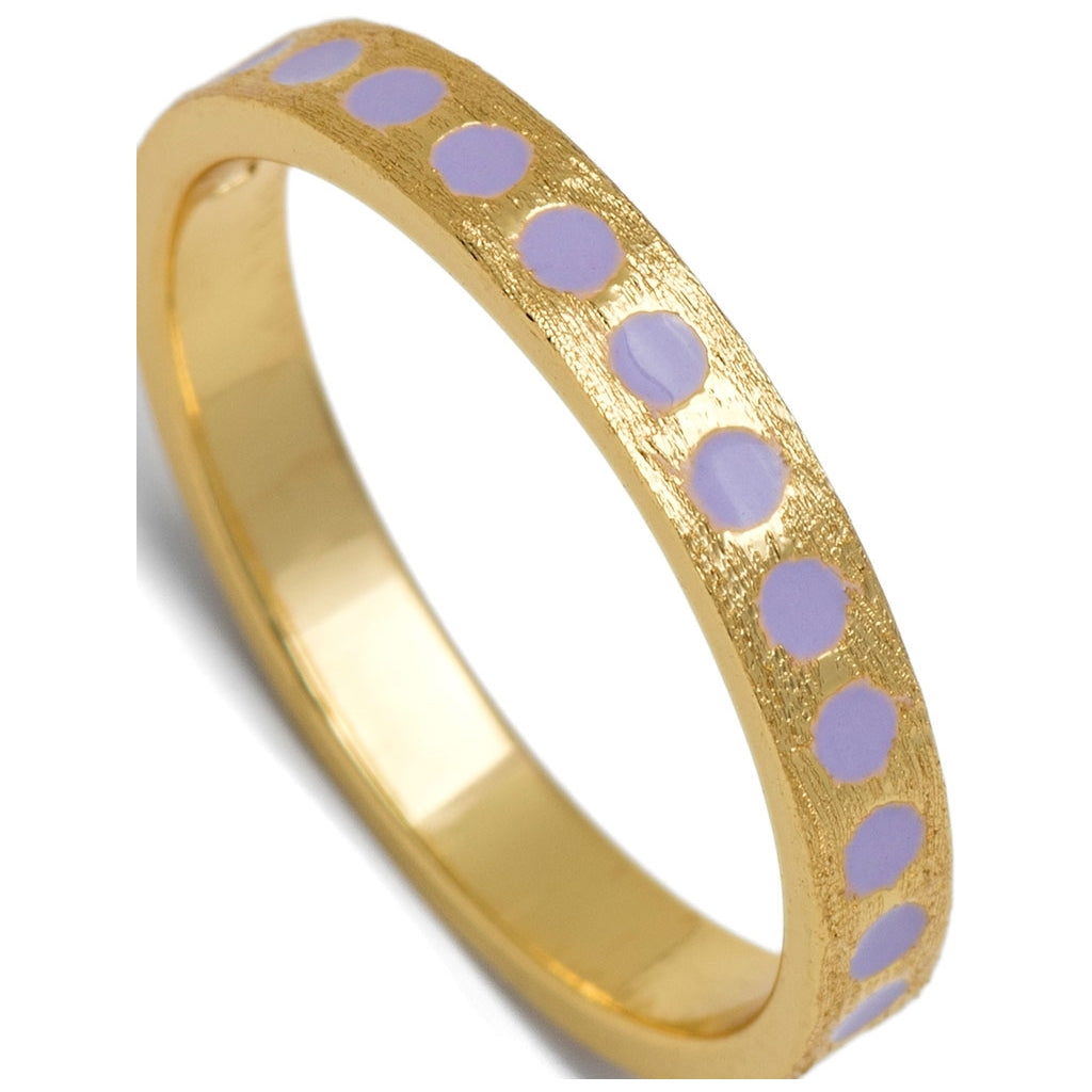 LULU Copenhagen Pattern Ring vergoldet Rings Lila