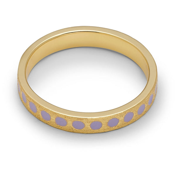 LULU Copenhagen Pattern Ring vergoldet Rings Lila