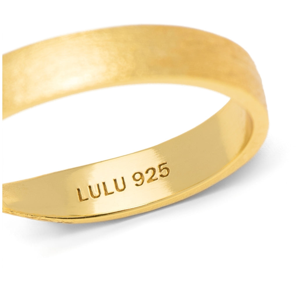 LULU Copenhagen 180 Ring gebürstet Rings Vergoldet