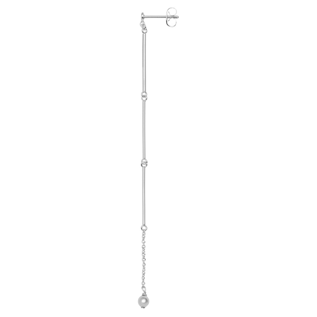 LULU Copenhagen 3 Long Pins Ohrring 1 stück Ear stud, 1 pcs Silver Plated