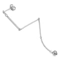 3 Long Pins Ohrring 1 stück - Silver Plated