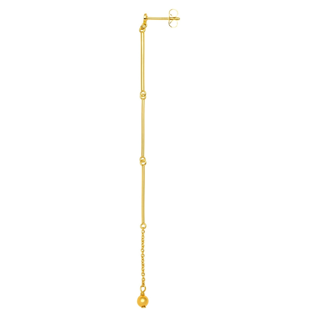 LULU Copenhagen 3 Long Pins Ohrring 1 stück Ear stud, 1 pcs Vergoldet