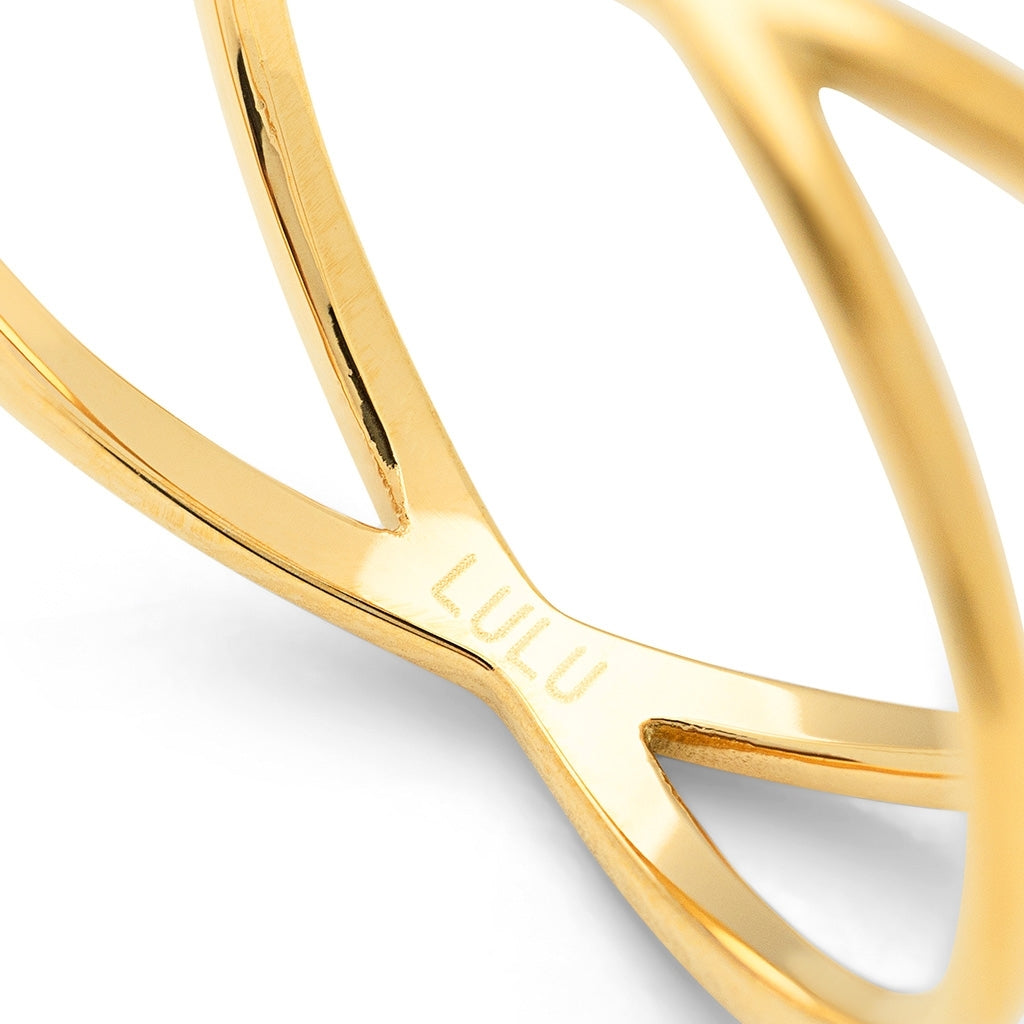 LULU Copenhagen Atom Ring - vergoldet Rings Vergoldet