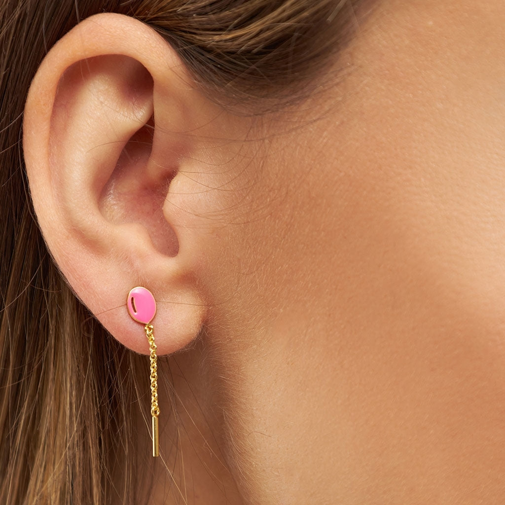 LULU Copenhagen Balloon Ohrring 1 stück vergoldet Ear stud, 1 pcs Pink