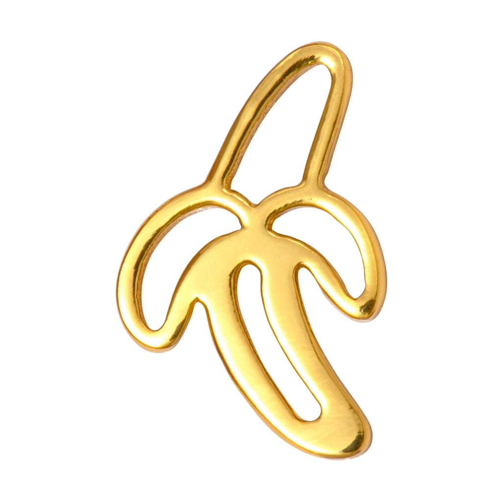 LULU Copenhagen Banana 1 stück Ear stud, 1 pcs Vergoldet