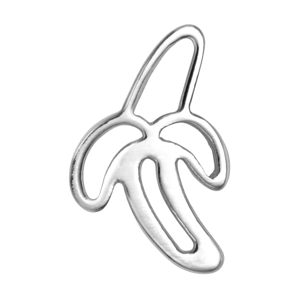 LULU Copenhagen Banana 1 stück Ear stud, 1 pcs Silver Plated