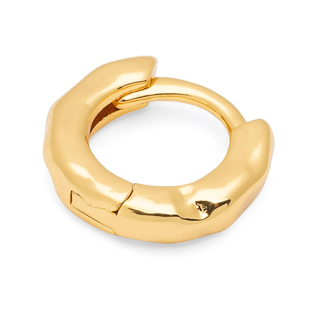 LULU Copenhagen Basic Rough Hoops paar Hoops Vergoldet