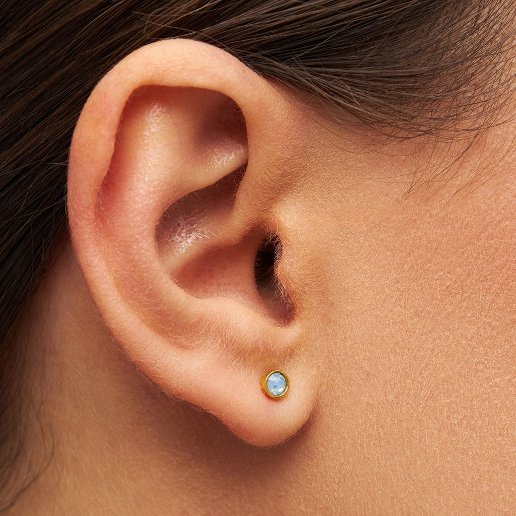 LULU Copenhagen Bling Ohrring 1 stück vergoldet Ear stud, 1 pcs Pazifik Opal