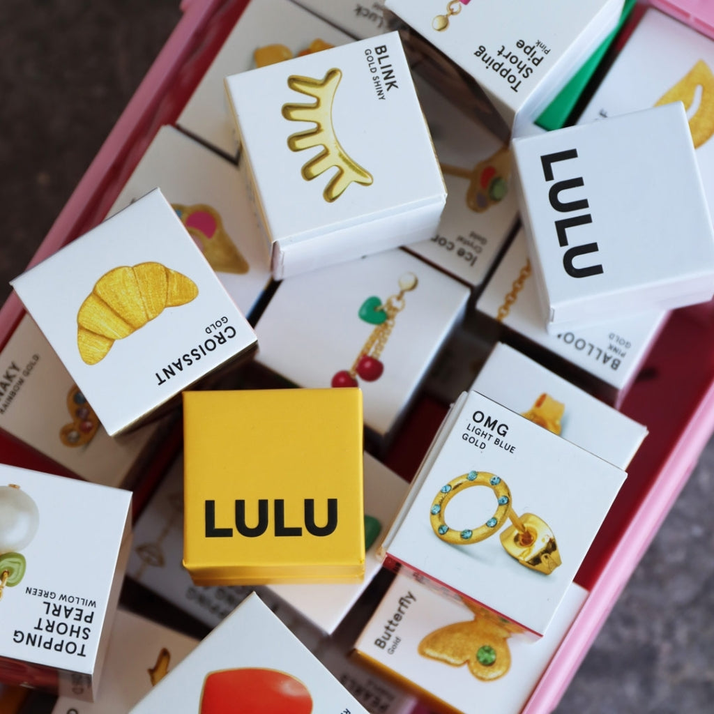 LULU Copenhagen Blink Ohrring 1 stück gebürstet Ear stud, 1 pcs Silber