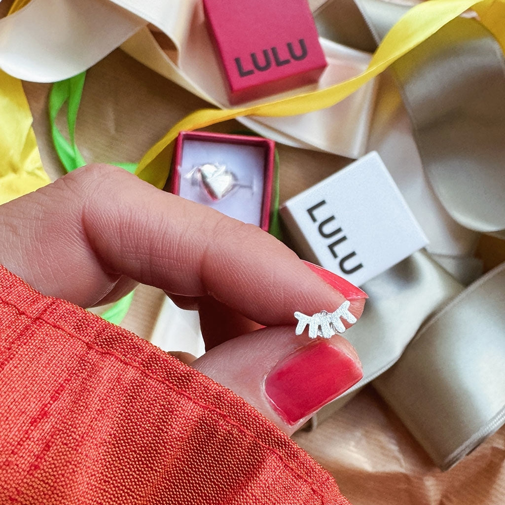 LULU Copenhagen Blink Ohrring 1 stück gebürstet Ear stud, 1 pcs Silber