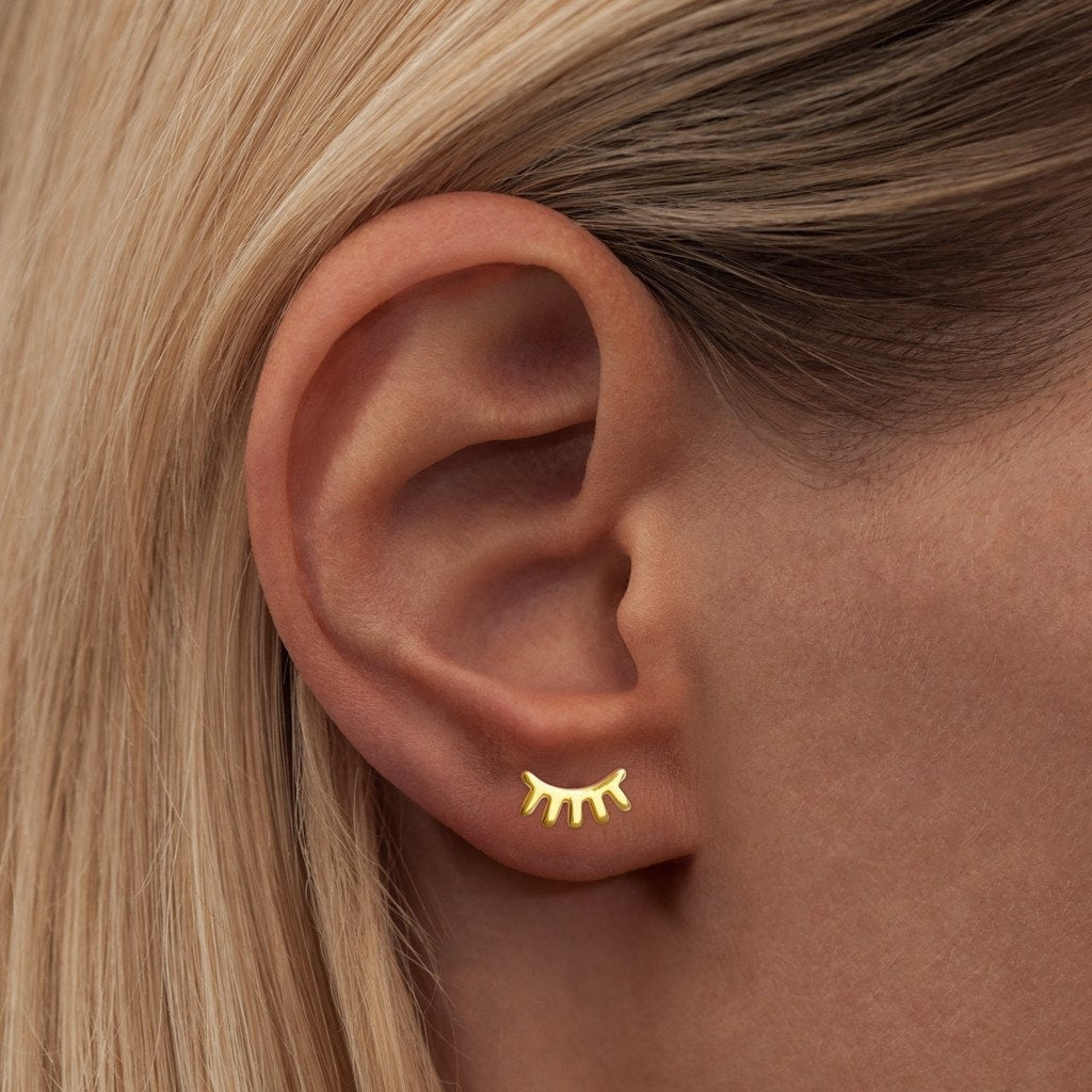 LULU Copenhagen Blink Ohrring 1 stück glänzend Ear stud, 1 pcs Vergoldet