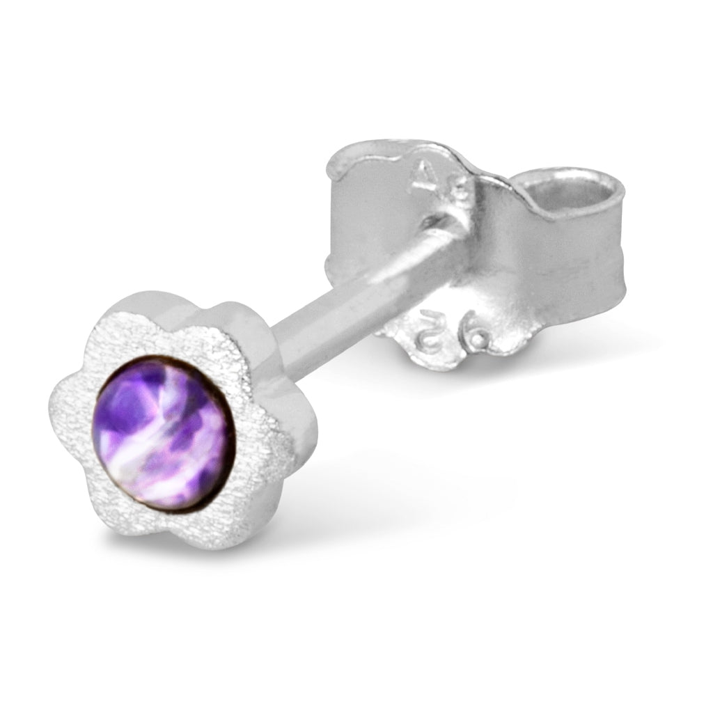 LULU Copenhagen Blomst Ohrring 1 stück Ear stud, 1 pcs Amethyst