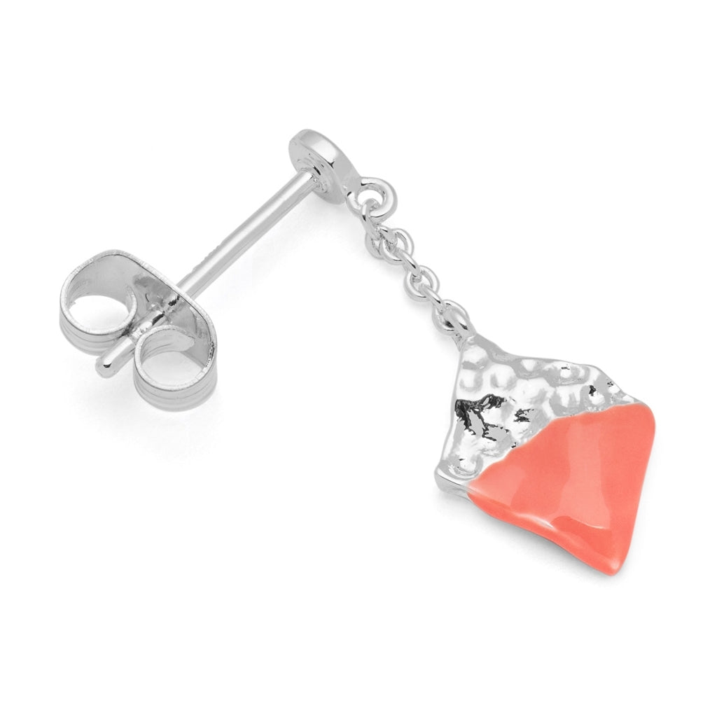 LULU Copenhagen Boheme Dipped Ohrring 1 stück Ear stud, 1 pcs Orange/Coral
