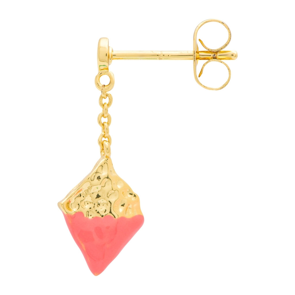LULU Copenhagen Boheme Dipped Ohrring 1 stück Ear stud, 1 pcs Orange/Coral