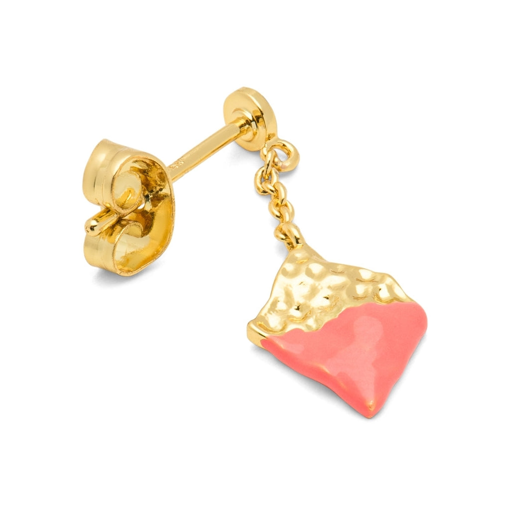 LULU Copenhagen Boheme Dipped Ohrring 1 stück Ear stud, 1 pcs Orange/Coral