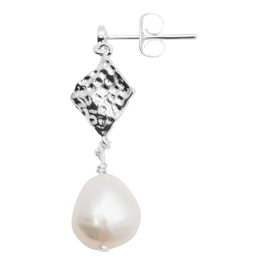LULU Copenhagen Boheme Pearl Ohrring 1 stück Ear stud, 1 pcs Silver Plated