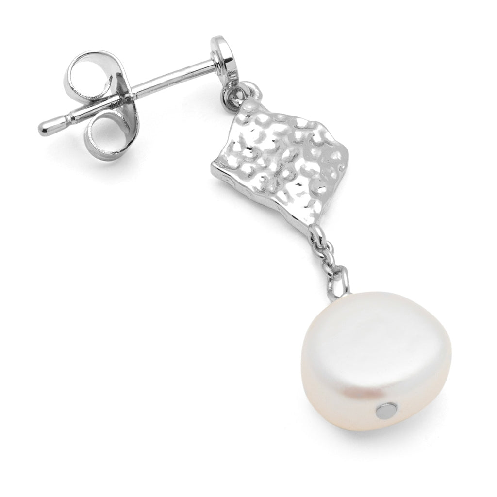 LULU Copenhagen Boheme Pearl Ohrring 1 stück Ear stud, 1 pcs Silver Plated