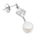 Boheme Pearl Ohrring 1 stück - Silver Plated