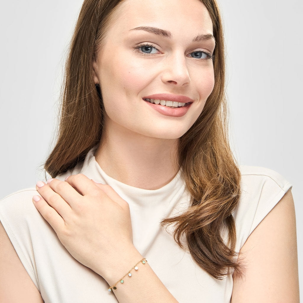 LULU Copenhagen Boho Armband Bracelets Skyride Blue/Seasalt Green