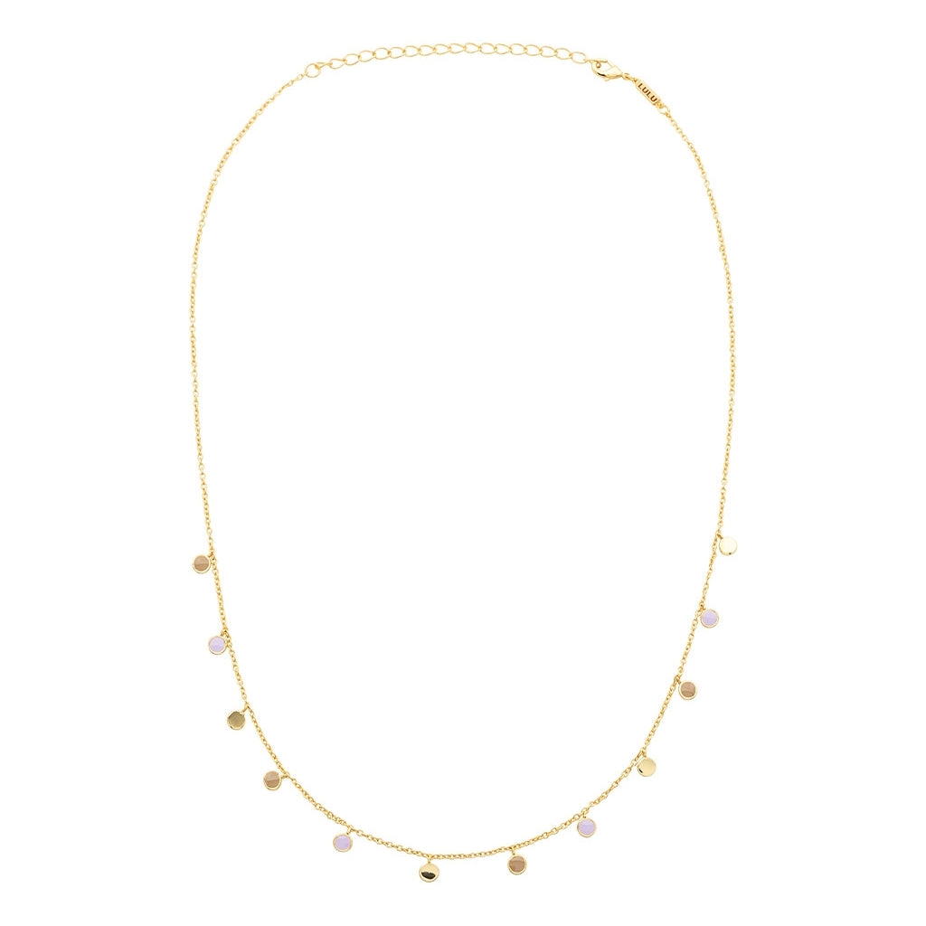 LULU Copenhagen Boho Halskette Necklaces Mocha Mousse/Purple
