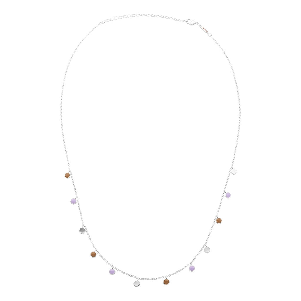 LULU Copenhagen Boho Halskette Necklaces Mocha Mousse/Purple