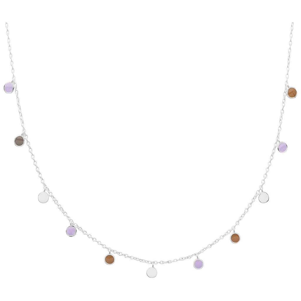 LULU Copenhagen Boho Halskette Necklaces Mocha Mousse/Purple