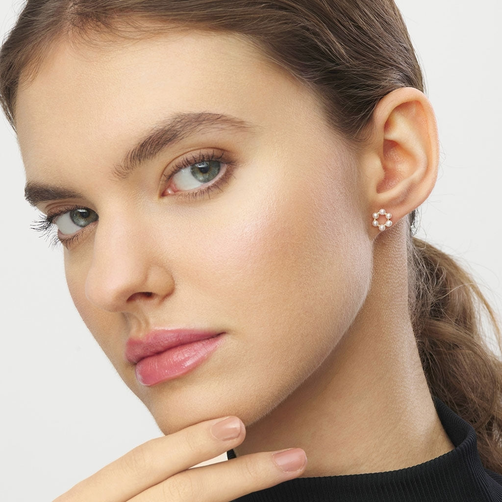 LULU Copenhagen Bouquet Circle earring 1 pcs Ear stud, 1 pcs Vergoldet