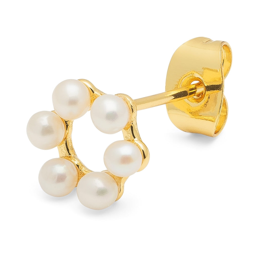 LULU Copenhagen Bouquet Circle earring 1 pcs Ear stud, 1 pcs Vergoldet