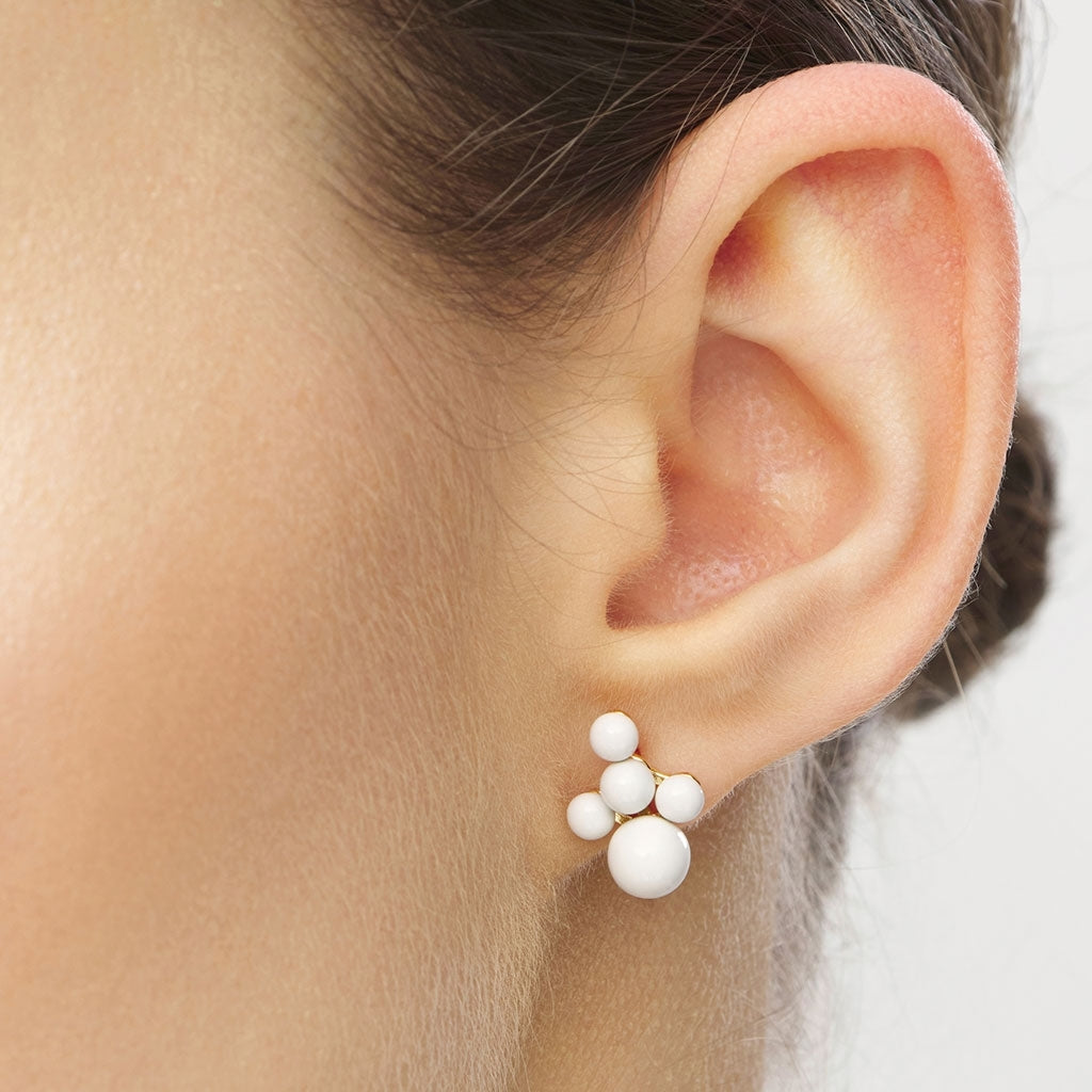 LULU Copenhagen Bouquet Cloud Ohrring 1 stück Ear stud, 1 pcs Coconut Milk
