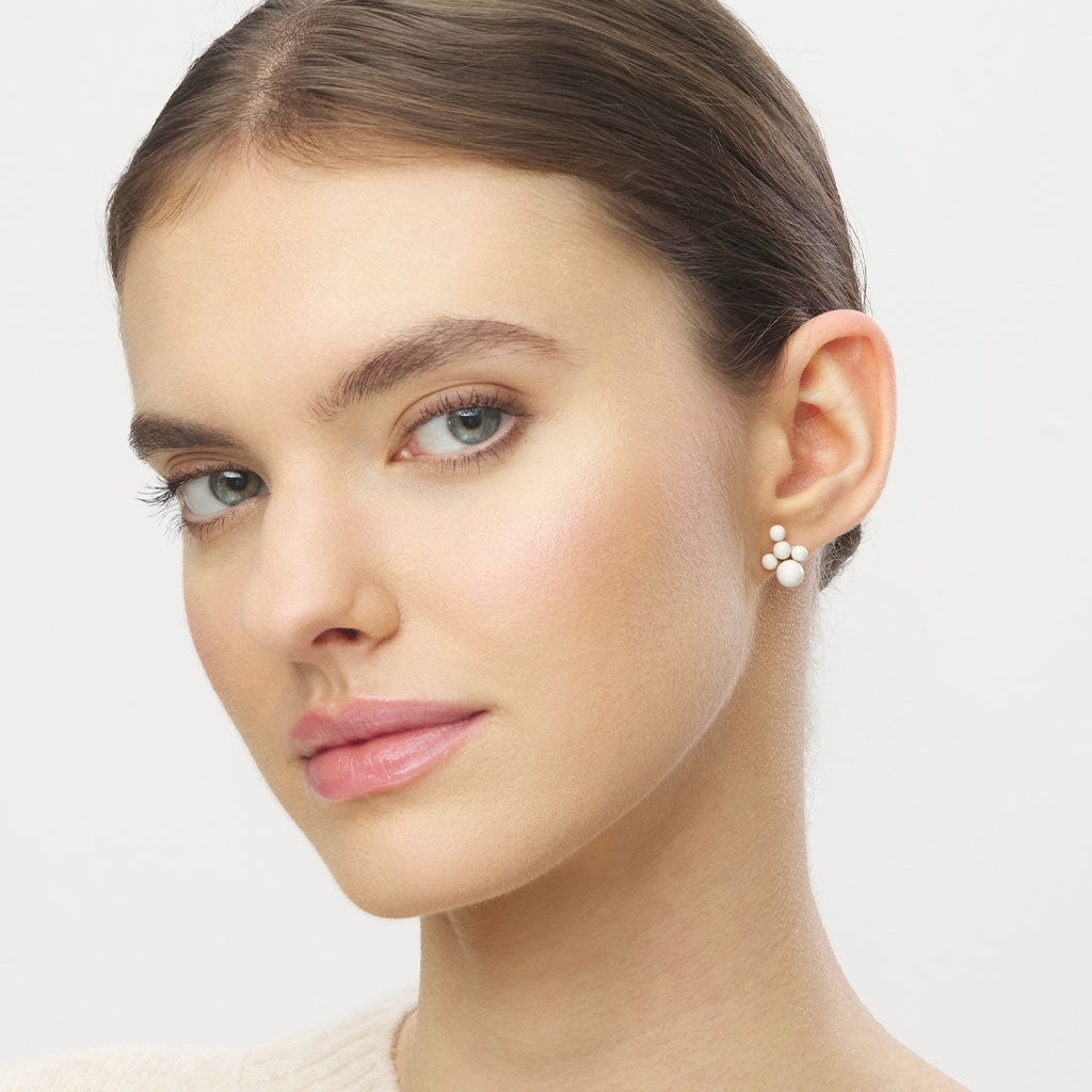 LULU Copenhagen Bouquet Cloud Ohrring 1 stück Ear stud, 1 pcs Coconut Milk