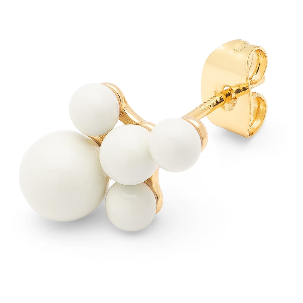 LULU Copenhagen Bouquet Cloud Ohrring 1 stück Ear stud, 1 pcs Coconut Milk