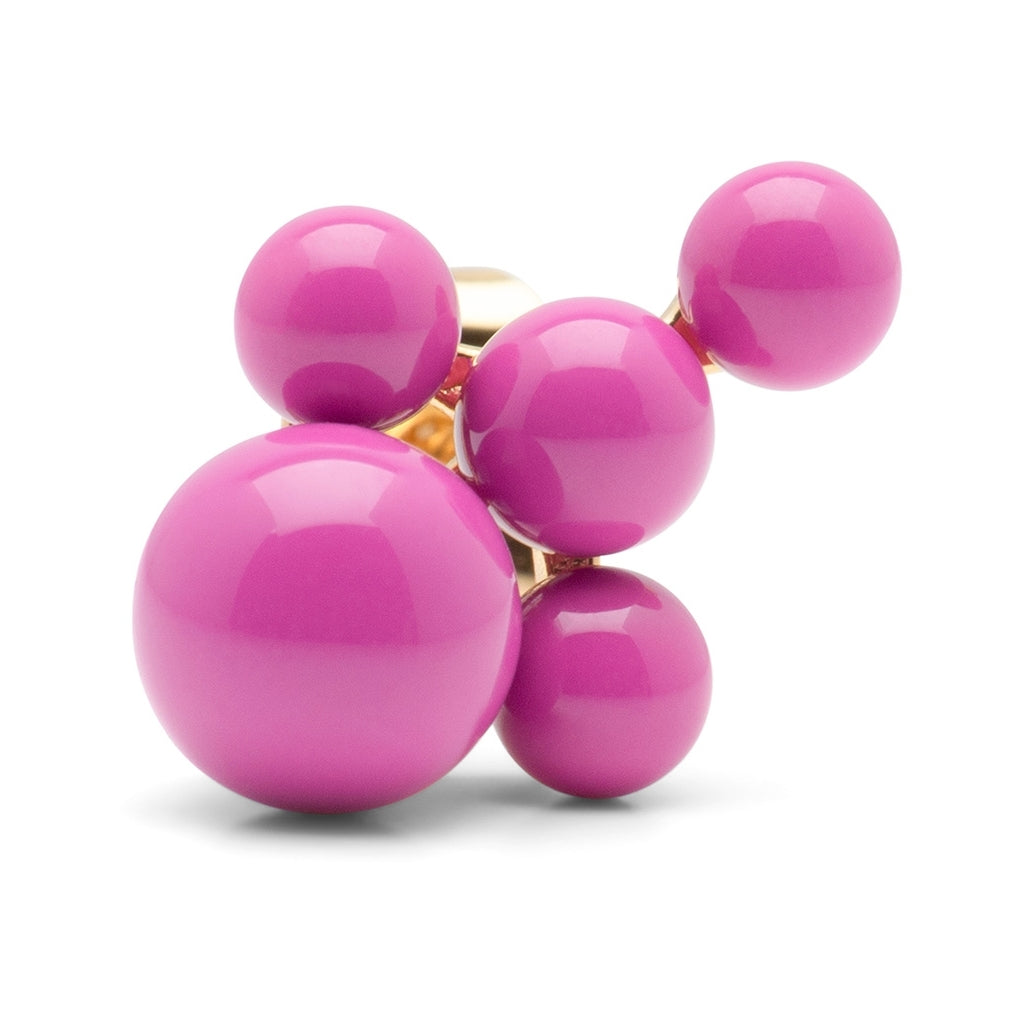 LULU Copenhagen Bouquet Cloud Ohrring 1 stück Ear stud, 1 pcs Electric Fuchsia Pink
