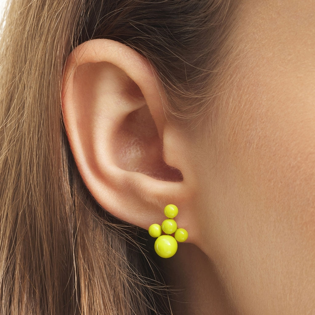 LULU Copenhagen Bouquet Cloud Ohrring 1 stück Ear stud, 1 pcs Wild Lime