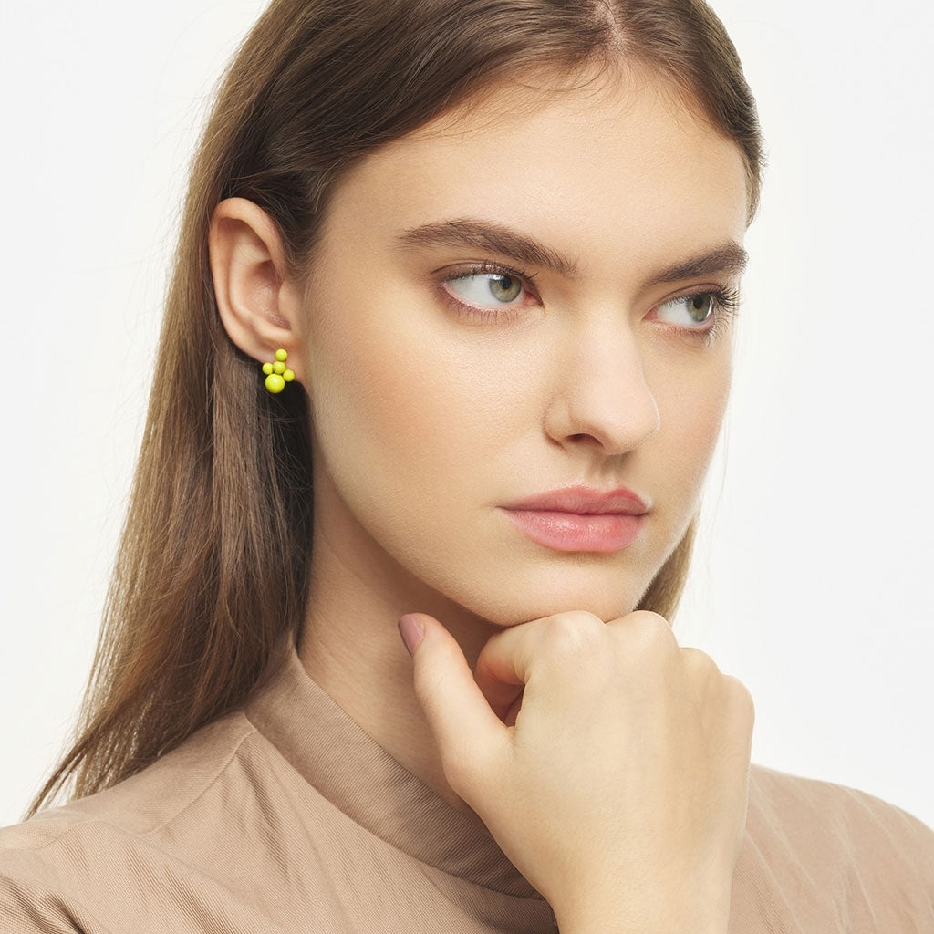 LULU Copenhagen Bouquet Cloud Ohrring 1 stück Ear stud, 1 pcs Wild Lime