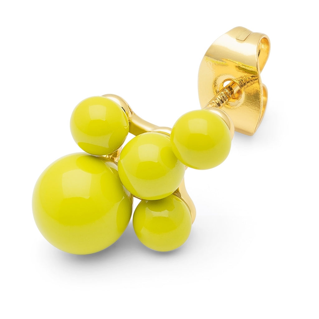 LULU Copenhagen Bouquet Cloud Ohrring 1 stück Ear stud, 1 pcs Wild Lime