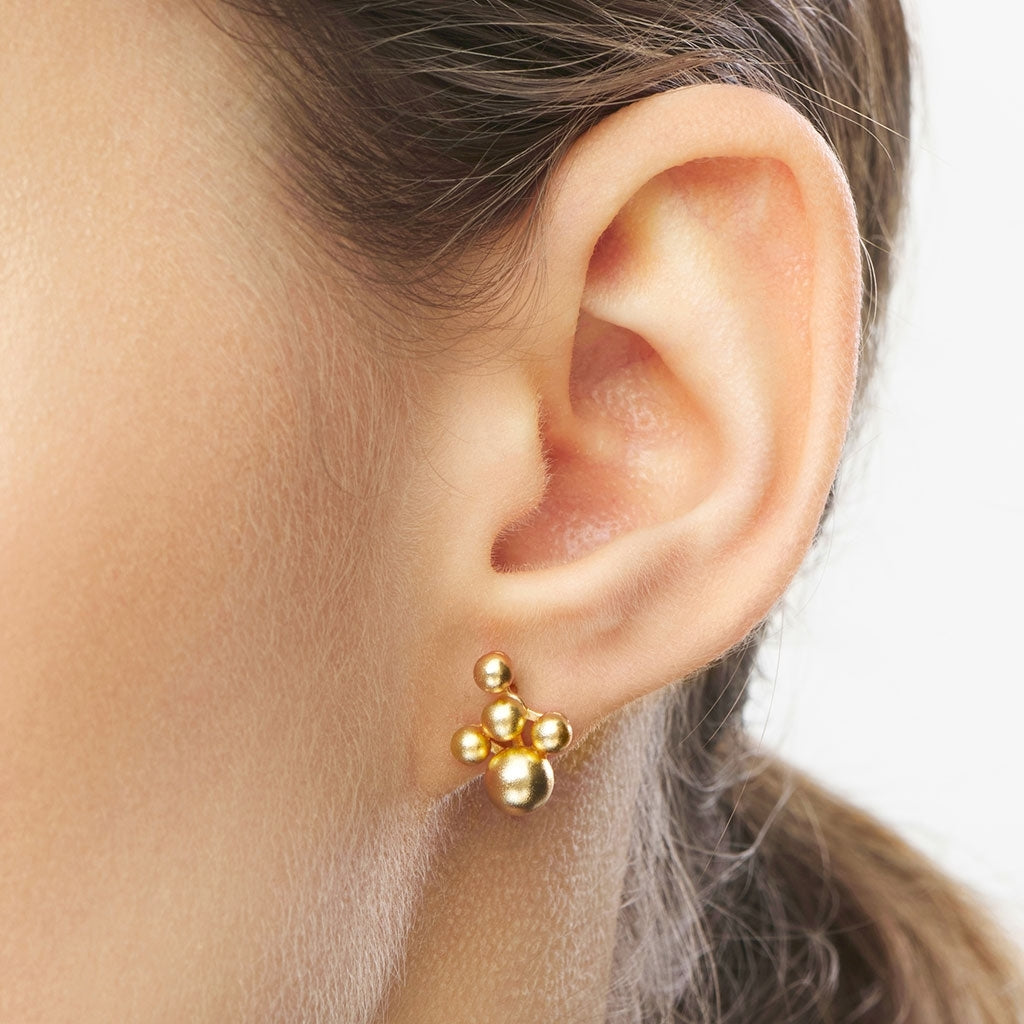LULU Copenhagen Bouquet Cloud Ohrring 1 stück Ear stud, 1 pcs Vergoldet