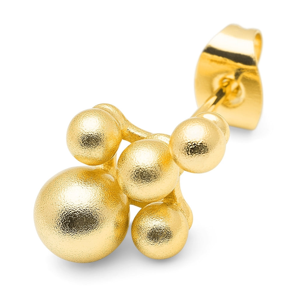 LULU Copenhagen Bouquet Cloud Ohrring 1 stück Ear stud, 1 pcs Vergoldet
