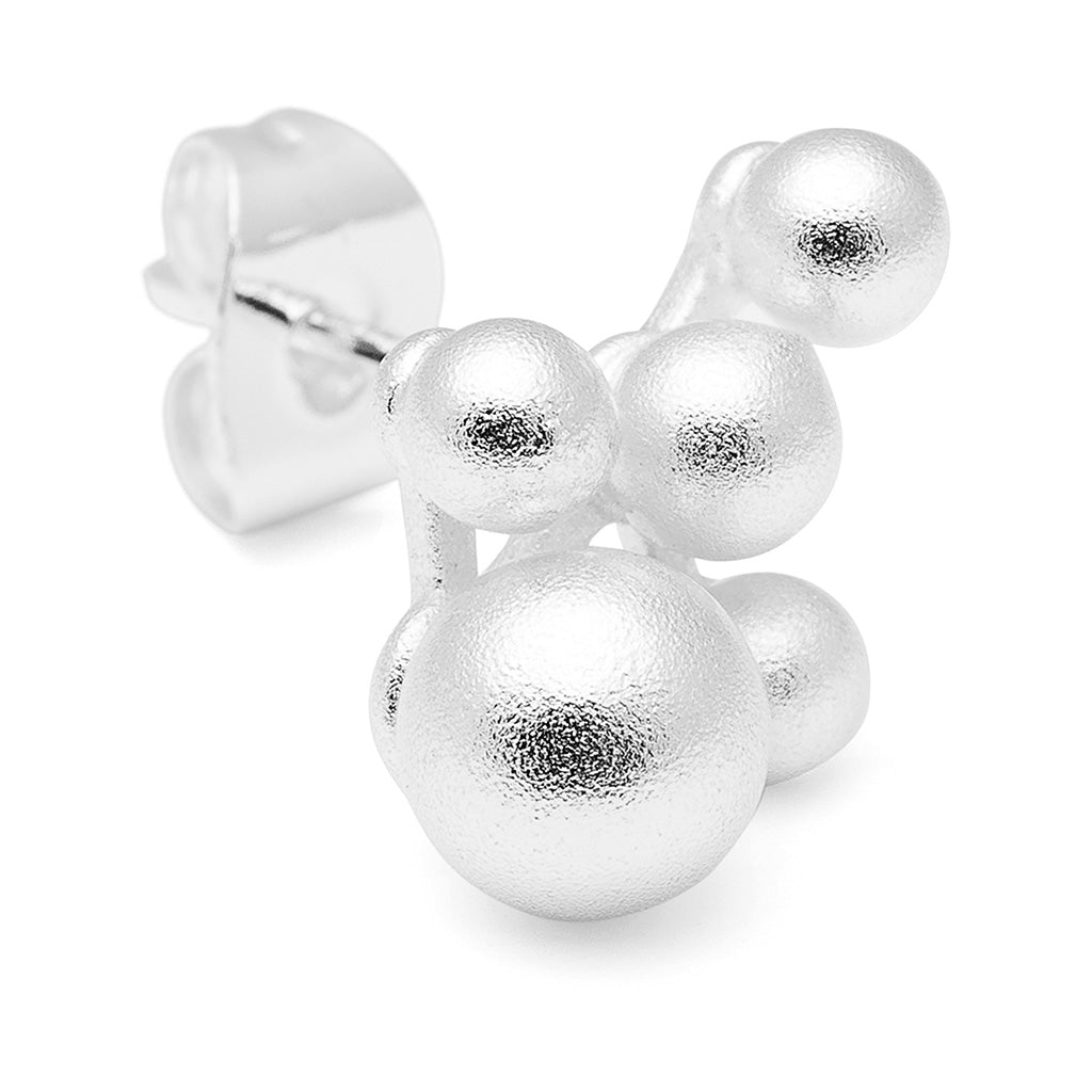 LULU Copenhagen Bouquet Cloud Ohrring 1 stück Ear stud, 1 pcs Silver Plated