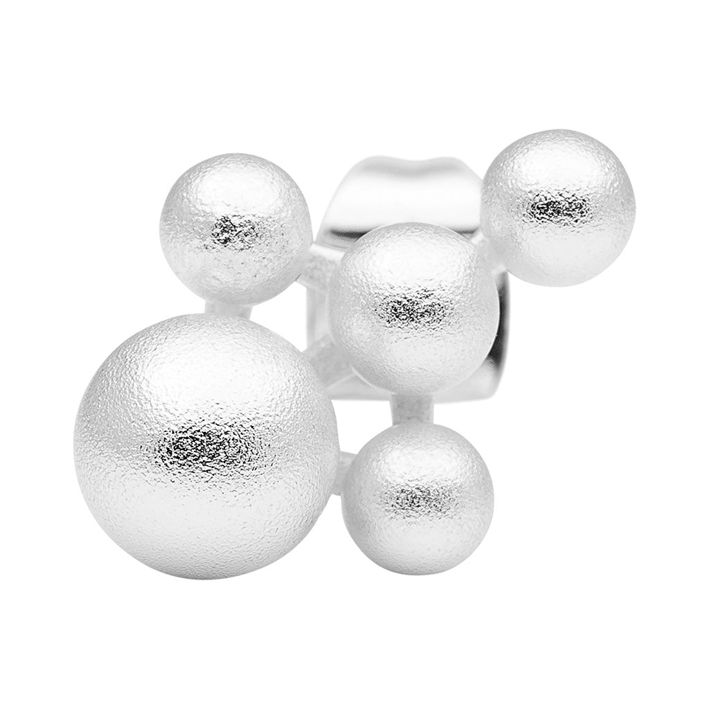 LULU Copenhagen Bouquet Cloud Ohrring 1 stück Ear stud, 1 pcs Silver Plated
