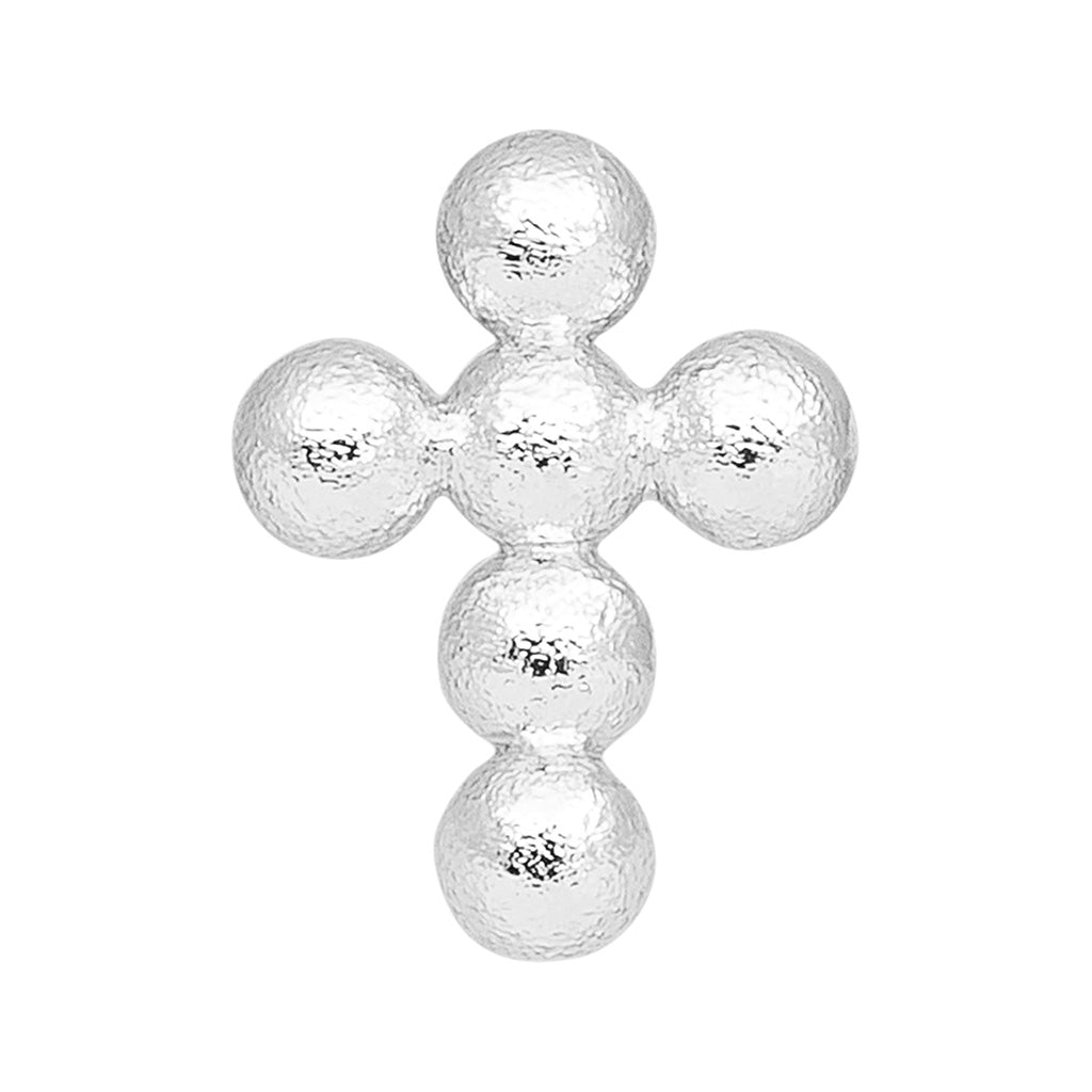 LULU Copenhagen Bouquet Cross 1 stück Ear stud, 1 pcs Silver Plated