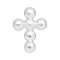 Bouquet Cross 1 stück - Silver Plated